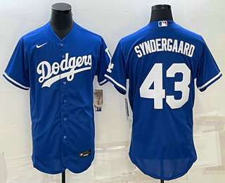 Men's Los Angeles Dodgers #43 Noah Syndergaard Blue Stitched MLB Flex Base Nike Jersey,We sell and wholesale Men's Los Angeles Dodgers #43 Noah Syndergaard Blue Stitched MLB Flex Base Nike Jersey on line form chian!